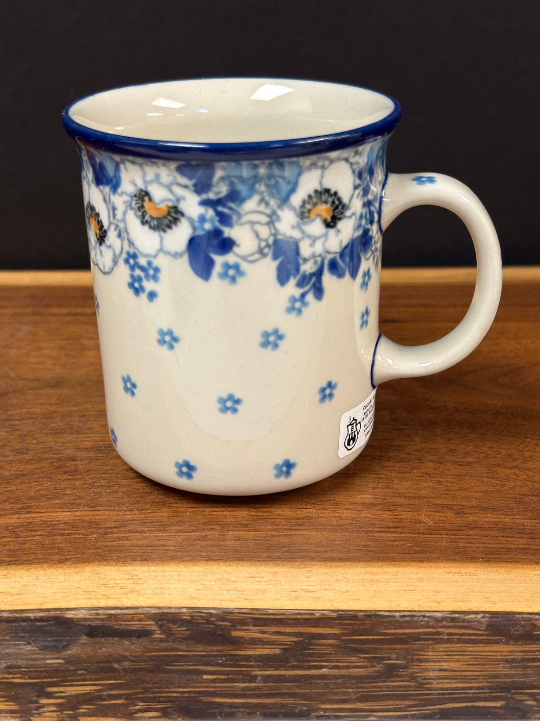 Mug, Straight 8 oz - White Poppy