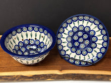 Load image into Gallery viewer, Berry Bowl w/ Saucer, 8&quot;W - Peacock
