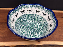 Load image into Gallery viewer, Bowl, Wavy Edge 8" - Dark Horse
