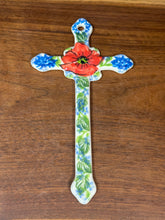 Load image into Gallery viewer, Cross, 6.5” Delicate Kalich - Red Poppy
