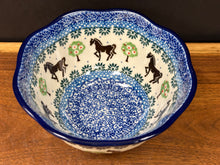 Load image into Gallery viewer, Bowl, Wavy Edge 5.75" - Brown Horse
