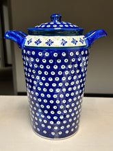 Load image into Gallery viewer, Canister, Pre-owned 10.5&quot; with Lid - Diamond Flowers
