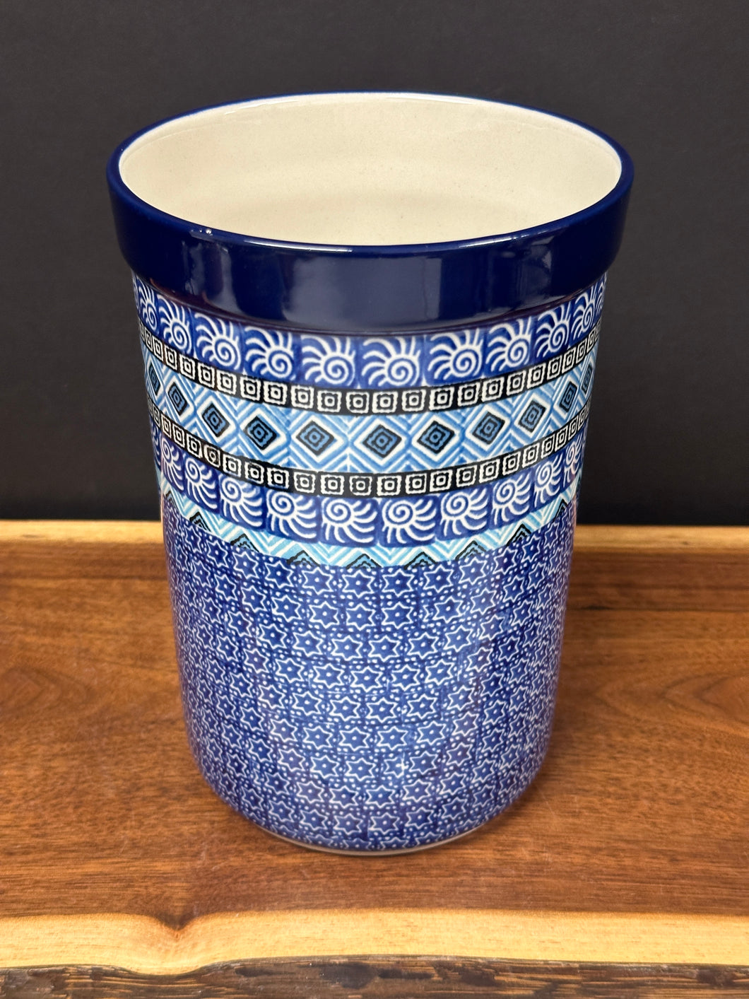Wine Crock/ Utensil Holder, 7.75