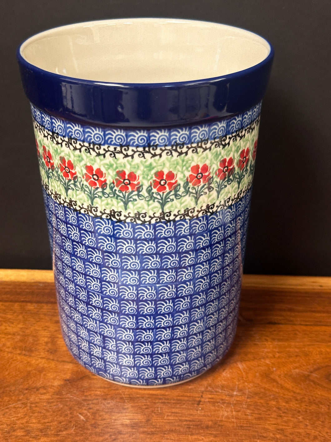 Wine Crock/Utensil Holder 7.75