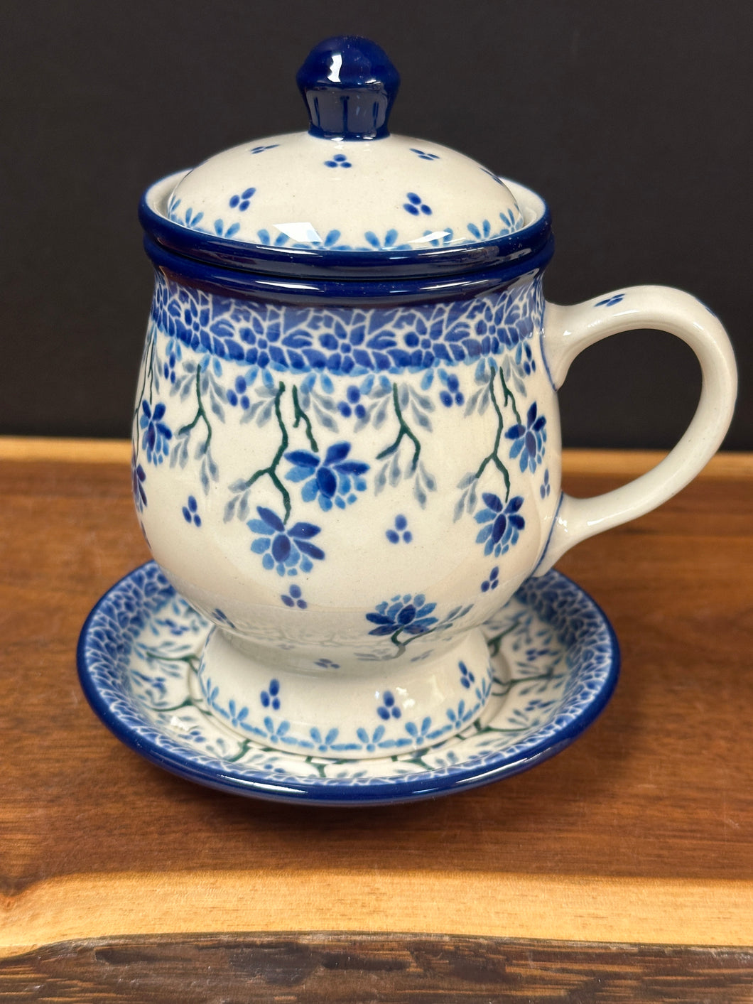 Mug, Tea w/Infuser - Clover Fields