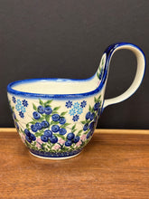 Load image into Gallery viewer, Bowl, Loop Handle Soup - Blueberries
