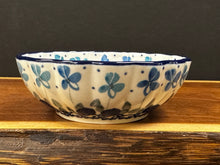Load image into Gallery viewer, Bowl, Scalloped 4.5” - Blue Orchids
