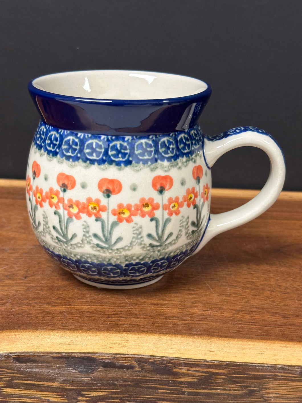 Mug, Bubble 16 oz - Peach Spring Daisy