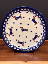 Load image into Gallery viewer, Plate, 7.5" Salad - Dachshunds in Sweaters
