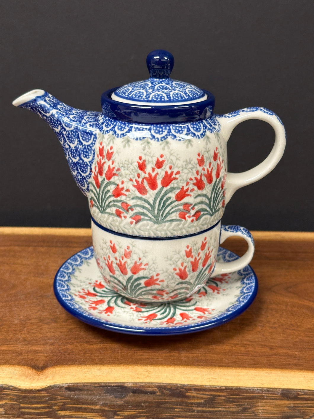 Teapot for One - Crimson Bells