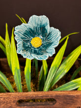Load image into Gallery viewer, Flower, 1 Pc. - Large Hibiscus on 11” Wire Stem - Two-Toned Teal
