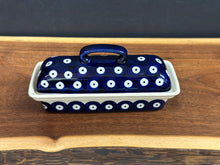 Load image into Gallery viewer, Butter Dish, Andy - Peacock Dots
