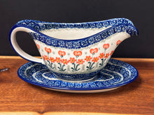 Load image into Gallery viewer, Gravy Boat, 16 oz - Peach Spring Daisy
