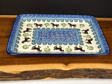 Load image into Gallery viewer, Platter, Rectangular 9.5" - Brown Horse/Mackintosh
