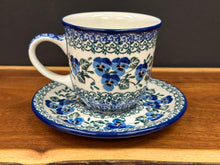 Load image into Gallery viewer, Teacup &amp; Saucer, 8oz - Winter Viola
