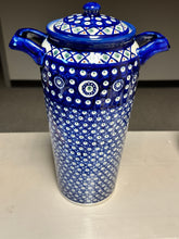 Load image into Gallery viewer, Canister, Pre-owned 14&quot; with Lid - Dots and Diamonds

