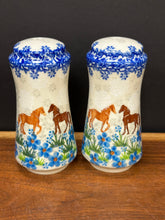 Load image into Gallery viewer, Salt &amp; Pepper Set, Tall Kalich - Blue Meadow Horses
