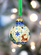 Load image into Gallery viewer, Ornament, Vena 3.5&quot; Round - Reindeer Flight
