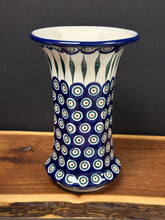 Load image into Gallery viewer, Vase, 9.5” Fluted - Peacock
