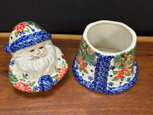 Load image into Gallery viewer, Father Christmas Lidded Jar, Large - Cardinal on Garland
