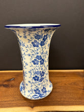 Load image into Gallery viewer, Vase, 9.5” Fluted - Timeless Blue
