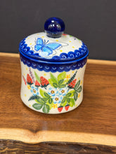 Load image into Gallery viewer, Sugar Canister, Strawberries &amp; Butterfly
