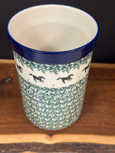 Load image into Gallery viewer, Wine Crock/Utensil Holder 7.75" H - Dark Horse
