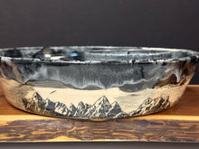 Load image into Gallery viewer, Party Platter / Chip N’ Dip - 12” Wet Ash on the Mountains by Matthew’s Pottery
