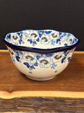 Load image into Gallery viewer, Bowl, Wavy Edge 5.75&quot; - White Poppy
