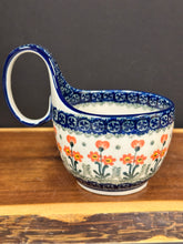 Load image into Gallery viewer, Bowl, Loop Handle Soup - Peach Spring Daisy
