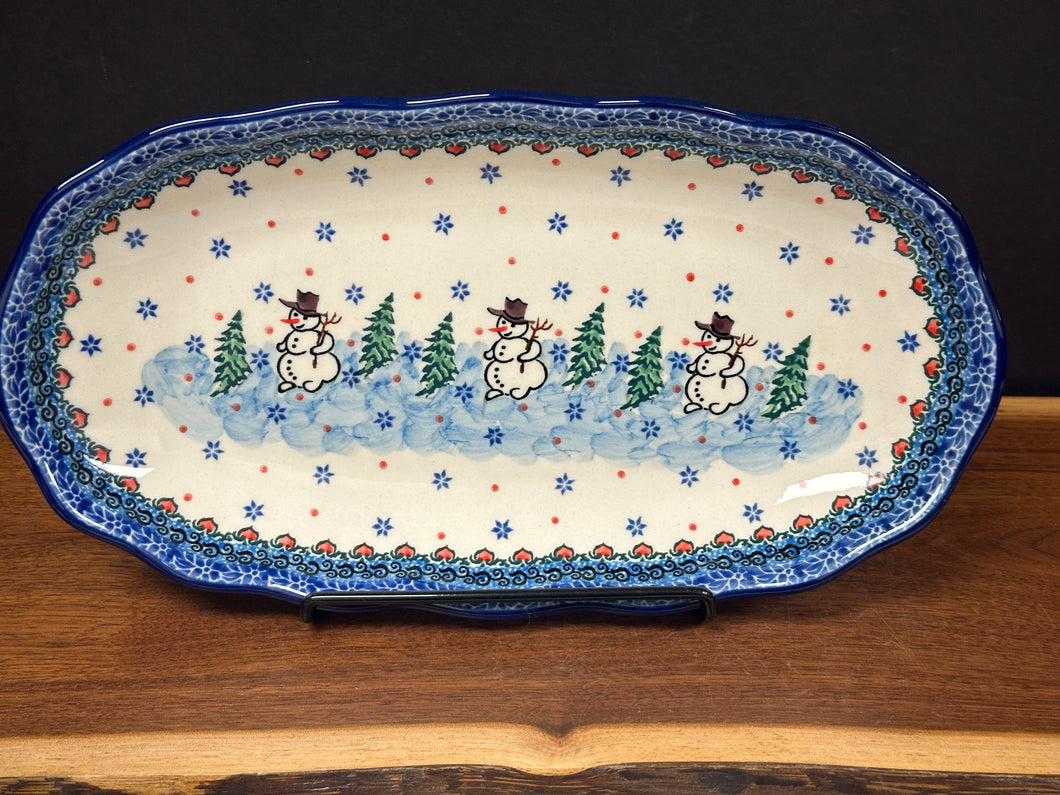 Platter, Oval Scalloped Edge - U4661