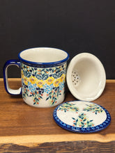 Load image into Gallery viewer, Mug, Tea w/Infuser - Draped in Gold
