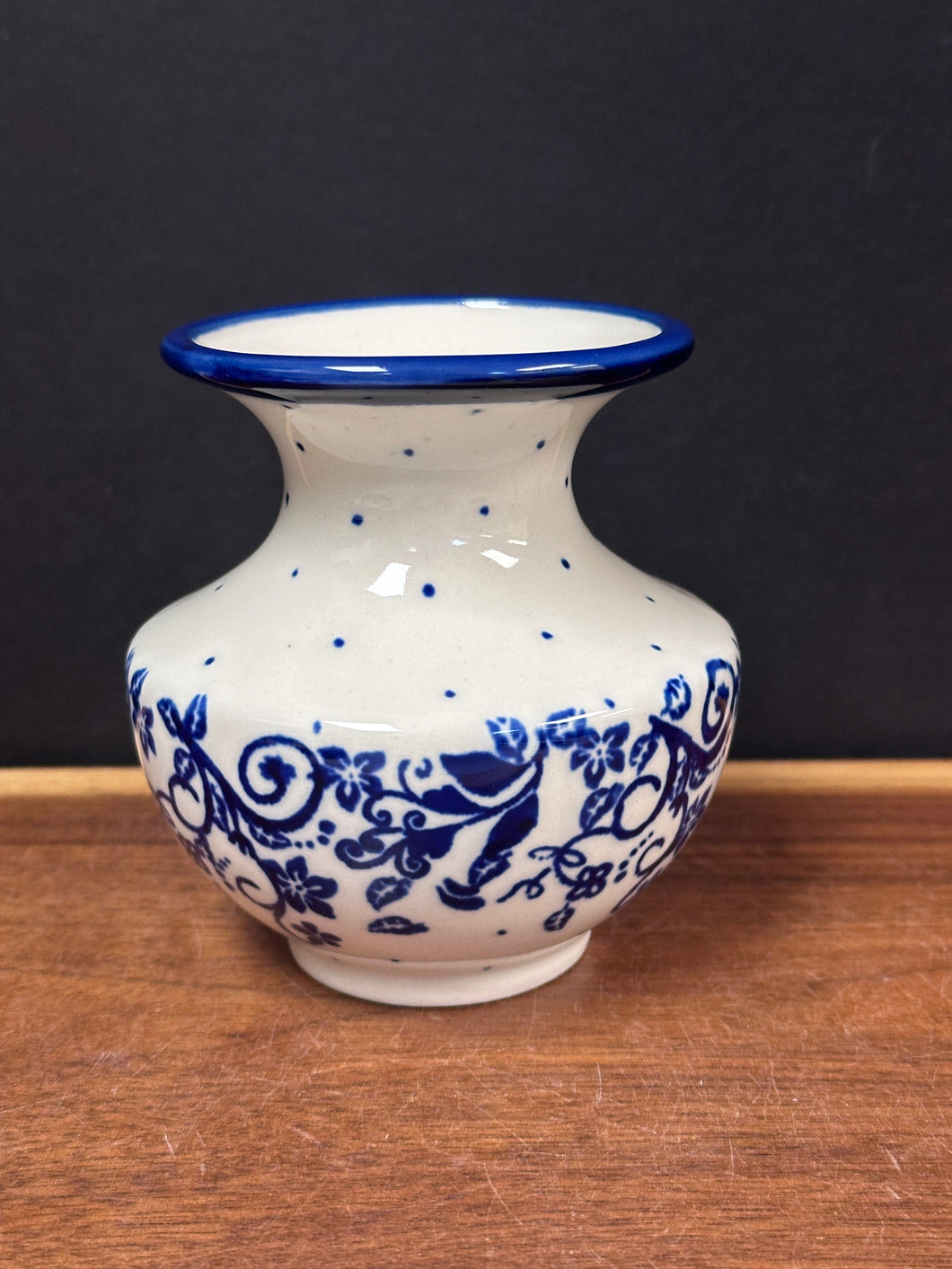 Vase, Fluted Bubble - Blue Ivy