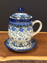 Load image into Gallery viewer, Mug, Tea w/Infuser - Silver Lace
