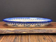 Load image into Gallery viewer, Platter, Karp Oval Large 14" - Blue Meadow Horses
