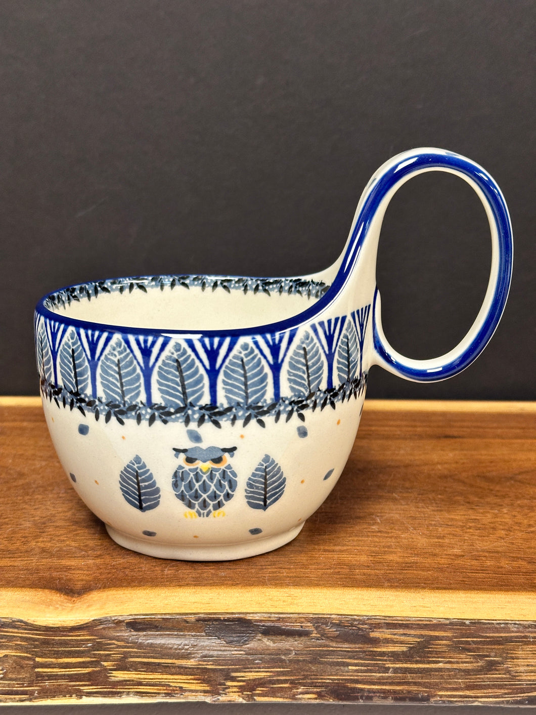 Bowl, Loop Handle Soup - Give A Hoot