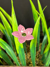 Load image into Gallery viewer, Flower, 1 Pc. - Edelweiss  / Star Flower on 8” Wire Stem - Purple
