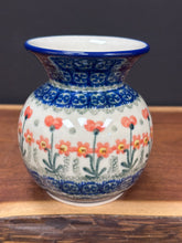Load image into Gallery viewer, Vase, Bubble 4.25” - Peach Spring Daisy
