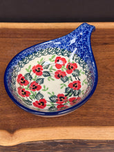 Load image into Gallery viewer, Ladle Rest 4.5” - Red Pansy
