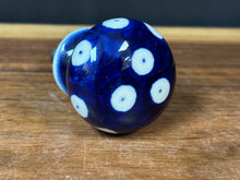 Load image into Gallery viewer, Cabinet Knobs, Ball Shape - Peacock Dots w/ Painted Undersides
