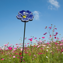 Load image into Gallery viewer, Flower, 1 Pc. - Mini Primula on 8” Wire Stem - Cobalt
