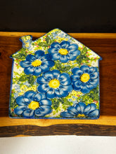 Load image into Gallery viewer, Platter, House Shape - Blue Poppies
