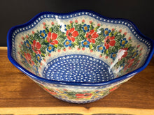 Load image into Gallery viewer, Bowl, Viki Wavy Edge, Large - Kalich - Red Floral
