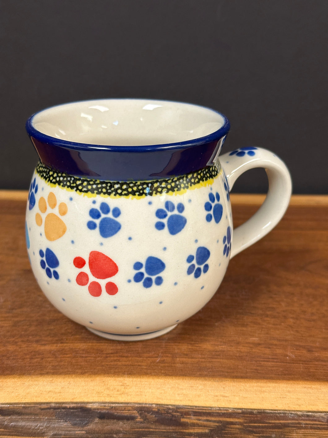 Mug, Bubble 12 oz - Paw Prints