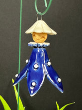 Load image into Gallery viewer, Fairy on Wire Stem - Cobalt Blue w/White Cap
