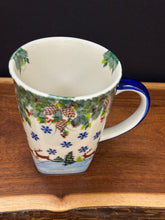 Load image into Gallery viewer, Mug, XL 18 oz Square Coffee Kalich - Reindeer in the Snow
