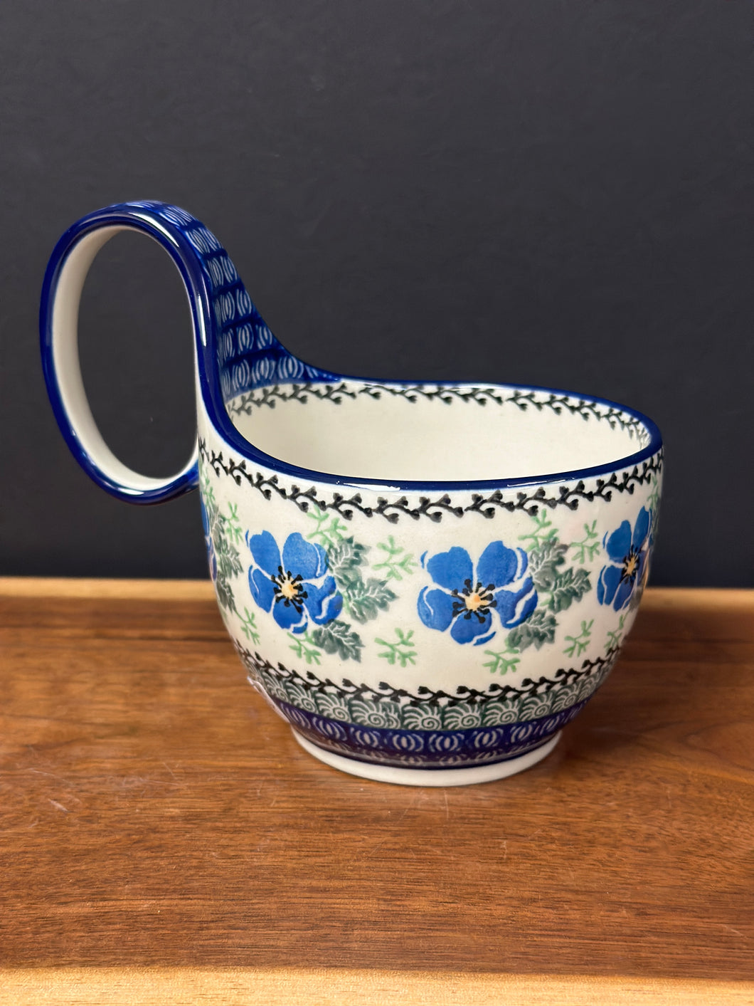 Bowl, Loop Handle Soup - Morning Glory