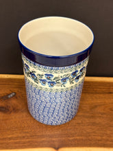 Load image into Gallery viewer, Wine Crock/ Utensil Holder, 7.75" H - Winter Viola
