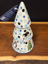 Load image into Gallery viewer, Tree, Luminary Kalich Cone 7.5” - Penguin Party

