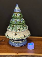 Load image into Gallery viewer, Tree, Large Kalich Luminary 9.5" tall - Blue Rose
